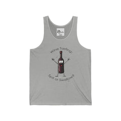 Naughty Nibbles Funny Adult Humor Wine Bottle Unisex Soft-Style Tank Top