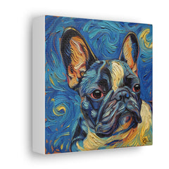 Colorful Fine Art French Bulldog Canvas Print - Multicolored Home Decor