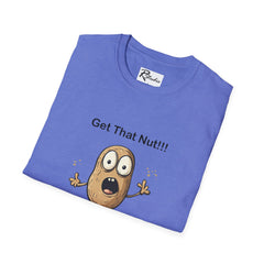 Naughty Nibbles Funny Adult Humor Cartoon Peanut Unisex Soft-Style T-Shirt