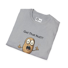 Naughty Nibbles Funny Adult Humor Cartoon Peanut Unisex Soft-Style T-Shirt