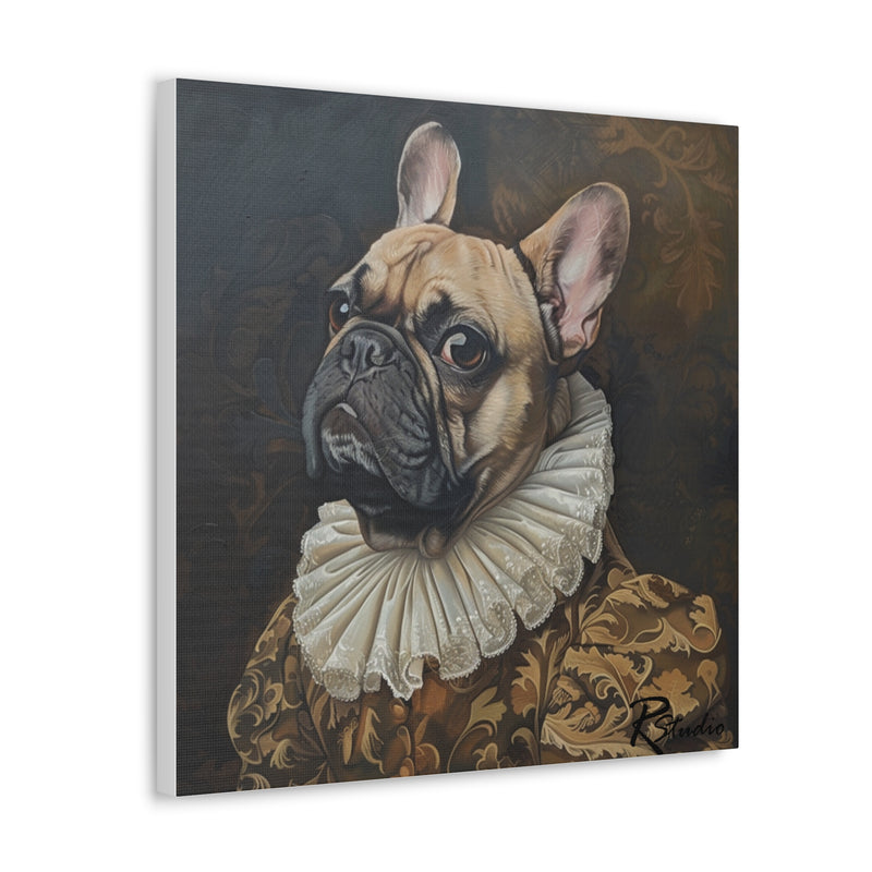 Colorful Fine Art French Bulldog Canvas Print - Multicolored Home Decor