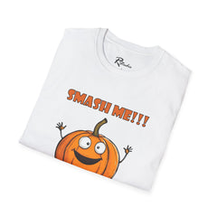 Naughty Nibbles Funny Adult Humor Cartoon Pumpkin Unisex Soft-Style T-Shirt