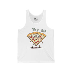 Naughty Nibbles Funny Adult Humor Pizza Slice Unisex Soft-Style Tank Top