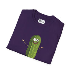 Naughty Nibbles Funny Adult Humor Cartoon Pickle Unisex Soft-Style T-Shirt