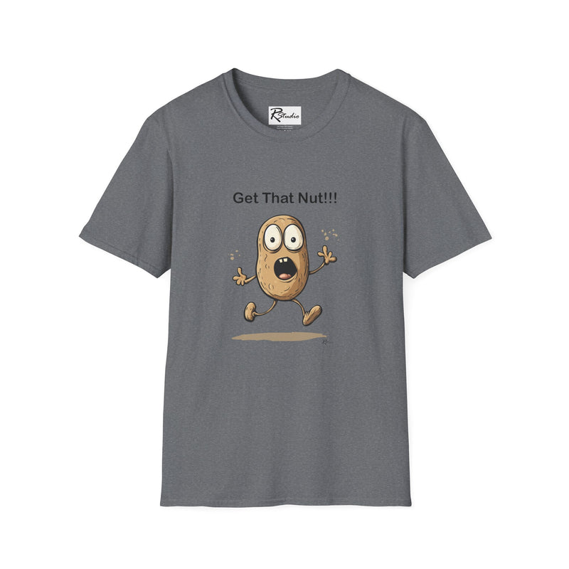 Naughty Nibbles Funny Adult Humor Cartoon Peanut Unisex Soft-Style T-Shirt