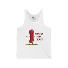 Naughty Nibbles Funny Adult Humor Chorizo  Unisex Soft-Style Tank Top