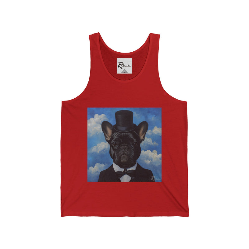 French Bulldog Fine Art Unisex Jersey Tank Top - Stylish & Comfortable