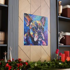 Colorful Fine Art French Bulldog Canvas Print - Multicolored Home Decor