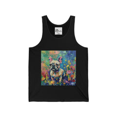 French Bulldog Fine Art Unisex Jersey Tank Top - Stylish & Comfortable