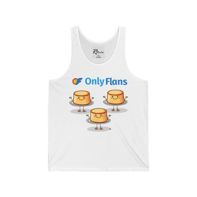 Naughty Nibbles Funny Adult Humor Only Flans Unisex Soft-Style Tank Top