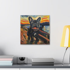 Colorful Fine Art French Bulldog Canvas Print - Multicolored Home Decor