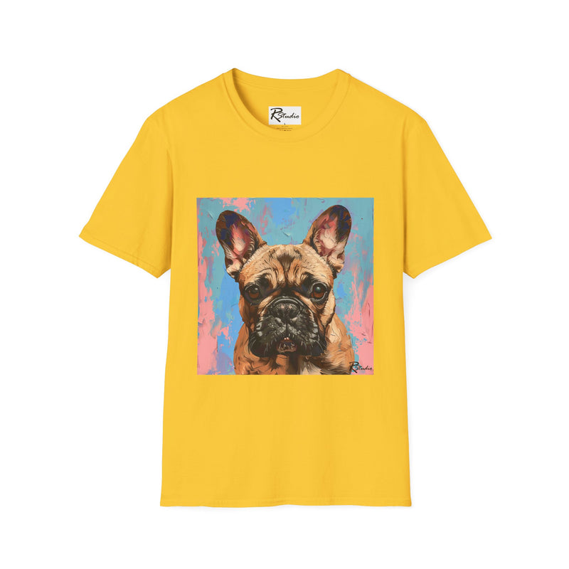 French Bulldog Fine Art Unisex Softstyle T-Shirt