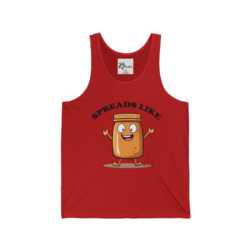 Naughty Nibbles Funny Adult Humor Peanut Butter Unisex Soft-Style Tank Top