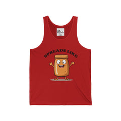 Naughty Nibbles Funny Adult Humor Peanut Butter Unisex Soft-Style Tank Top