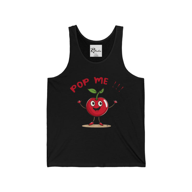 Naughty Nibbles Funny Adult Humor Cherry  Unisex Soft-Style Tank Top