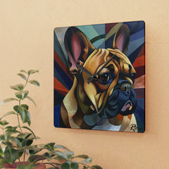 French Bulldog Acrylic Wall Clock - Fine Art Inspired Design