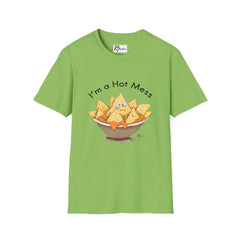 Naughty Nibbles Funny Adult Humor Cartoon Nachos Unisex Soft-Style T-Shirt