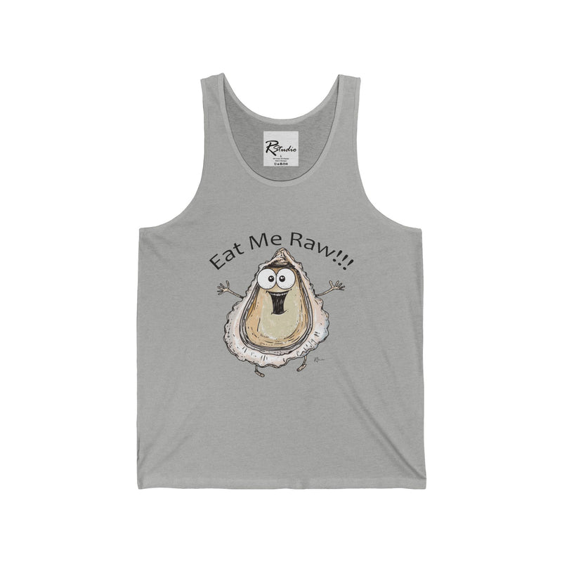 Naughty Nibbles Funny Adult Humor Raw Oyster Unisex Soft-Style Tank Top