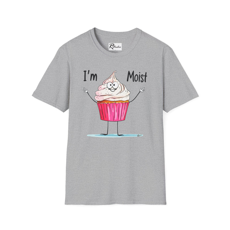 Naughty Nibbles Funny Adult Humor Cartoon Frosted Cup Cake Unisex Soft-Style T-Shirt