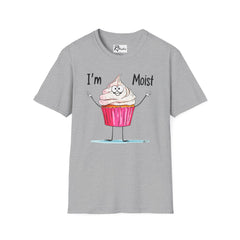 Naughty Nibbles Funny Adult Humor Cartoon Frosted Cup Cake Unisex Soft-Style T-Shirt