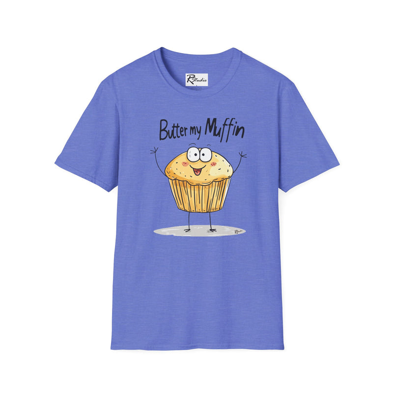 Naughty Nibbles Funny Adult Humor Cartoon Muffin Unisex Soft-Style T-Shirt