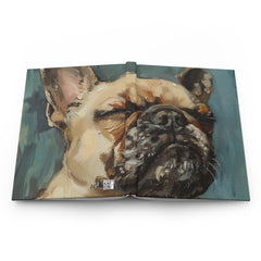 French Bulldog Hardcover Journal - Fine Art Inspired Matte Finish