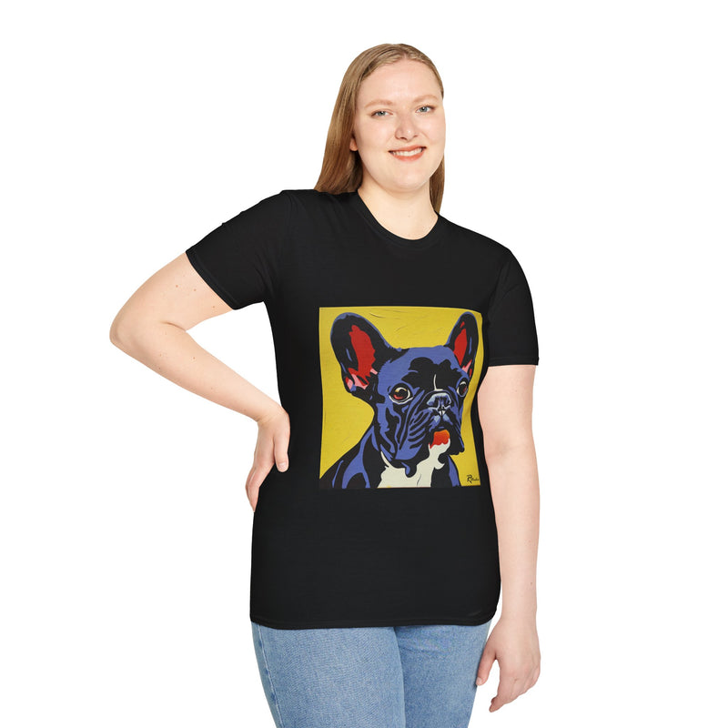 French Bulldog Fine Art Unisex Softstyle T-Shirt