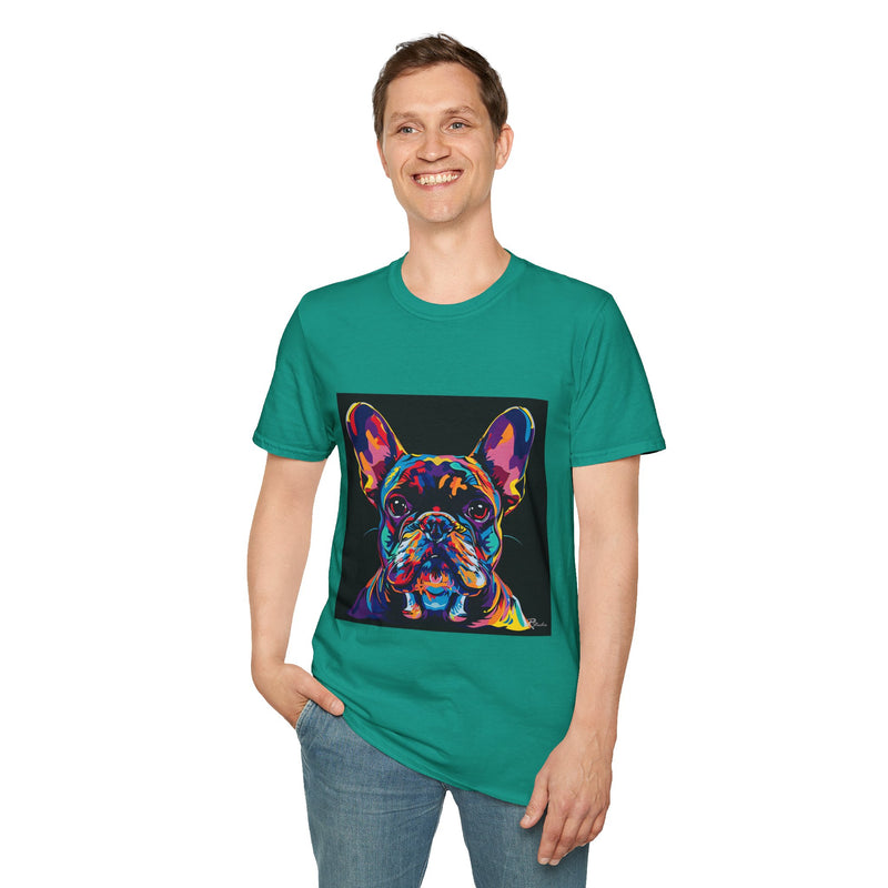 French Bulldog Fine Art Unisex Softstyle T-Shirt