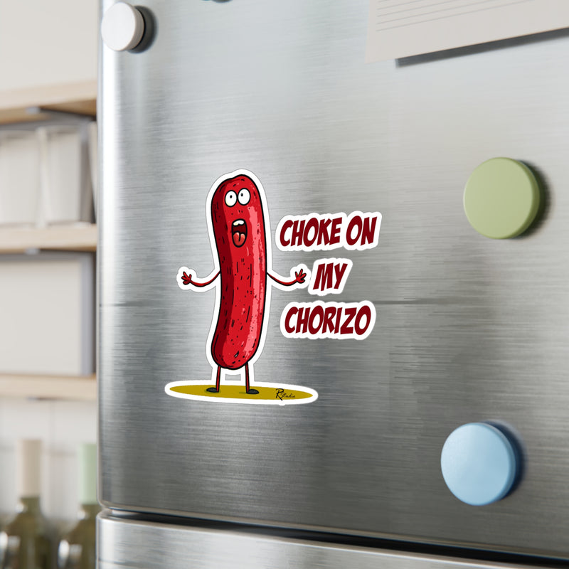 Naughty Nibbles Funny Adult Humor Chorizo Vinyl Kiss-Cut Decals - Durable & Removable