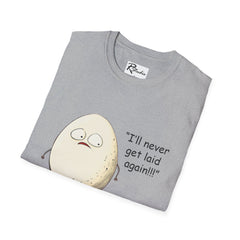 Naughty Nibbles Funny Adult Humor Cartoon Egg Unisex Soft-Style T-Shirt