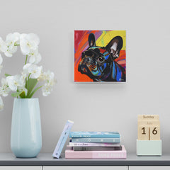 French Bulldog Acrylic Wall Clock - Fine Art Inspired Design