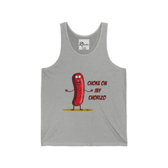 Naughty Nibbles Funny Adult Humor Chorizo  Unisex Soft-Style Tank Top