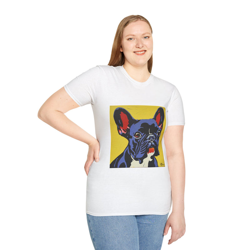 French Bulldog Fine Art Unisex Softstyle T-Shirt