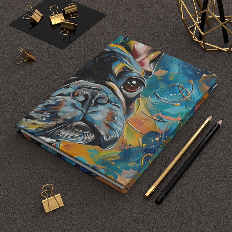 French Bulldog Hardcover Journal - Fine Art Inspired Matte Finish