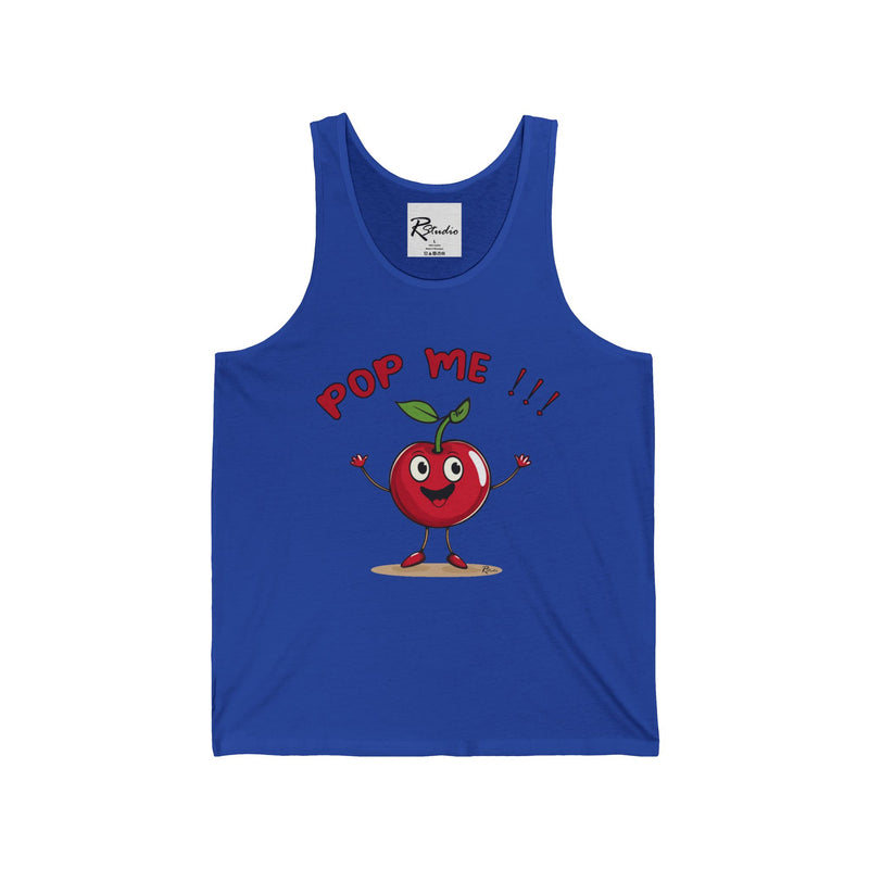 Naughty Nibbles Funny Adult Humor Cherry  Unisex Soft-Style Tank Top