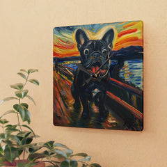 French Bulldog Acrylic Wall Clock - Fine Art Inspired Design