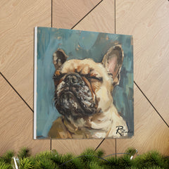 Colorful Fine Art French Bulldog Canvas Print - Multicolored Home Decor