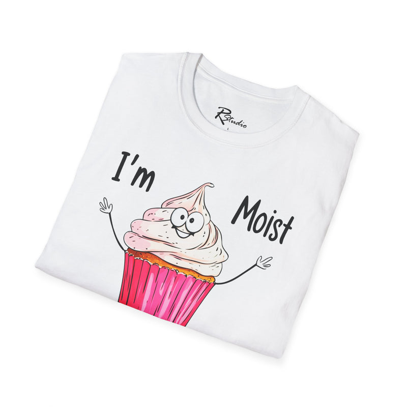 Naughty Nibbles Funny Adult Humor Cartoon Frosted Cup Cake Unisex Soft-Style T-Shirt