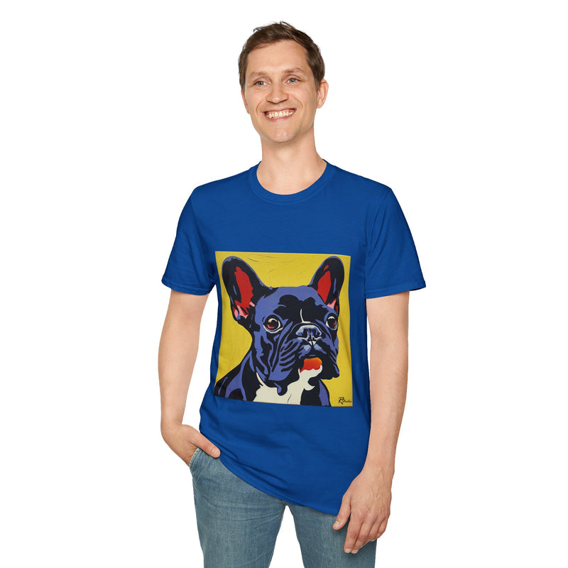 French Bulldog Fine Art Unisex Softstyle T-Shirt