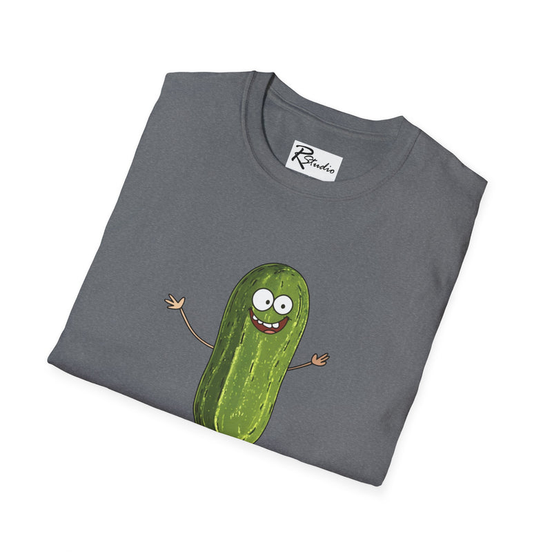 Naughty Nibbles Funny Adult Humor Cartoon Pickle Unisex Soft-Style T-Shirt