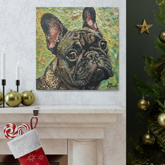 Colorful Fine Art French Bulldog Canvas Print - Multicolored Home Decor