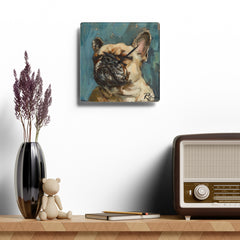 French Bulldog Acrylic Wall Clock - Fine Art Inspired Design