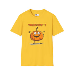 Naughty Nibbles Funny Adult Humor Cartoon Pumpkin Unisex Soft-Style T-Shirt