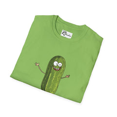 Naughty Nibbles Funny Adult Humor Cartoon Pickle Unisex Soft-Style T-Shirt