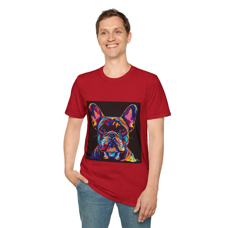 French Bulldog Fine Art Unisex Softstyle T-Shirt