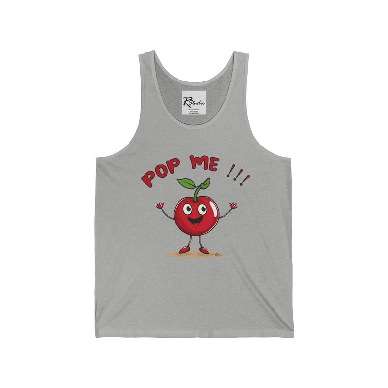 Naughty Nibbles Funny Adult Humor Cherry  Unisex Soft-Style Tank Top