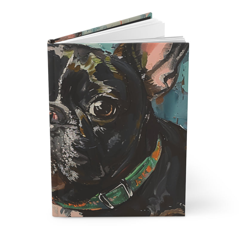 French Bulldog Hardcover Journal - Fine Art Inspired Matte Finish