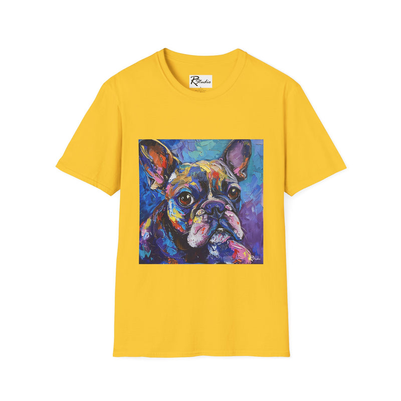 French Bulldog Fine Art Unisex Softstyle T-Shirt