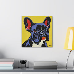 Colorful Pop Art French Bulldog Canvas Print - Multicolored Home Decor