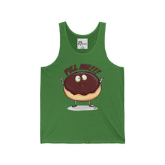 Naughty Nibbles Funny Adult Humor Boston Cream Donut Unisex Soft-Style Tank Top